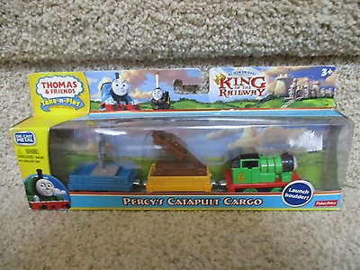 #ad #ad Thomas the Train Take #x27;N Play NEW Percy#x27;s Catapult Cargo King Statue boulder