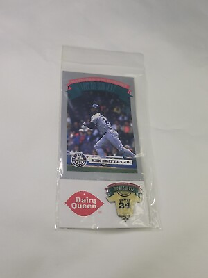⚾️1993 Dairy Queen Ken Griffey Jr. All Star MVP Card amp; Pin PROMOTION #4 Of 4