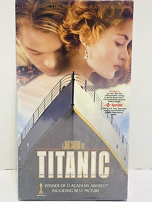 VHS Titanic Movie Set PG 13 Paramount 1997 Best Picture Oscar NEW SEALED