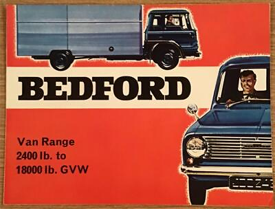 #ad BEDFORD VAN RANGE 2400 lb to 18000 lb GVW Sales Brochure 1966 67 #B.1136 11 66