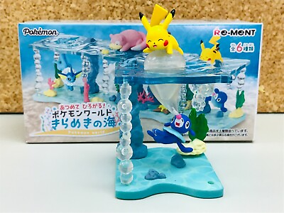 Re Ment Pokemon Monster World in Sea Toy Figure 1.Pikachu amp; Popplio Japan