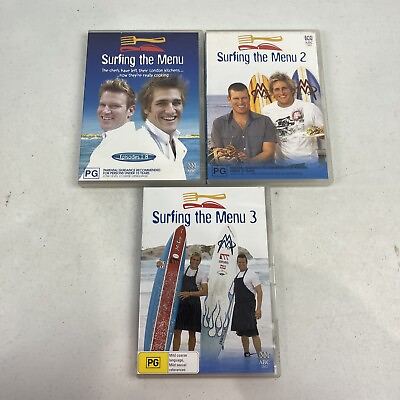#ad Surfing The Menu : Series 1 3 DVD Set Region 4 Curtis Stone Free Postage
