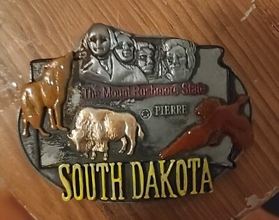 #ad South Dakota Mount Rushmore Refrigerator Magnet Medal
