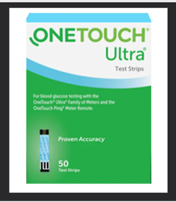 #ad 50 OneTouch Ultra Test Strips Exp 6 24 **Fast Free Shipping