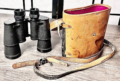 vintage royal crown binoculars 7 x 50 Field 7.1 inch With Case ￼ Military