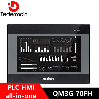 #ad Coolmay QM3G 7quot; PLC HMI All in one Analog Inputs and Outputs Can Be Customized