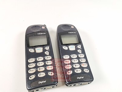 #ad Lot of 2 Nokia 3310 Dark Blue Vintage Phones 90#x27;s Cell Phone PARTS UNTESTED