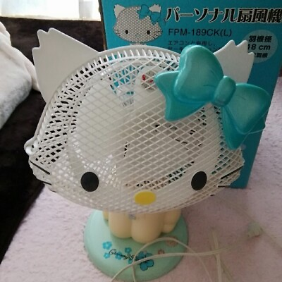 sanrio charmmy kitty fan blue color with box