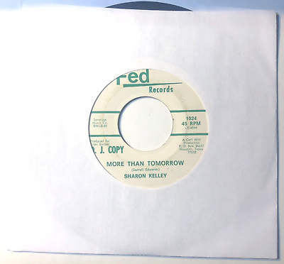 #ad Sharon Kelly More Than Tomorrow My Mammas Arms promo 7quot; 45 record Fed Records