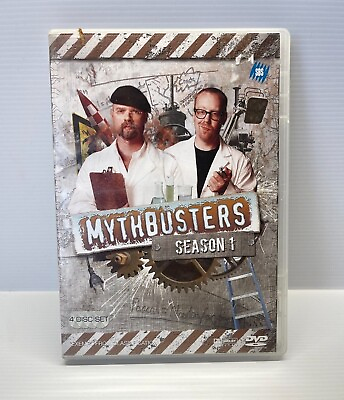#ad MythBusters DVD Season 1 R4 Science Entertainment TV Show 4 Disc Tracked Post
