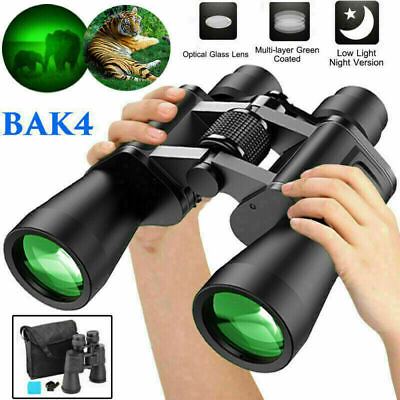 #ad 100X180 Zoom Binoculars Day Night Vision BAK4 Prism High Power Waterproof Case