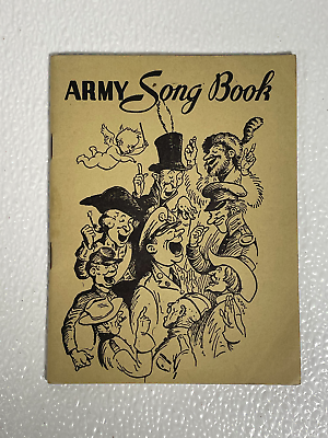 #ad WWII Army Song Book 1941 Lyrics Pamphlet 67 WW2 Antique Era Songs Booklet