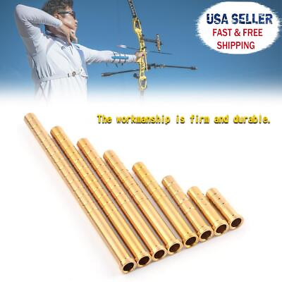 #ad 12×38 300gr Heavy Weight Arrow Brass Inserts Base Archery ID6.2mm Arrow Shaft UE