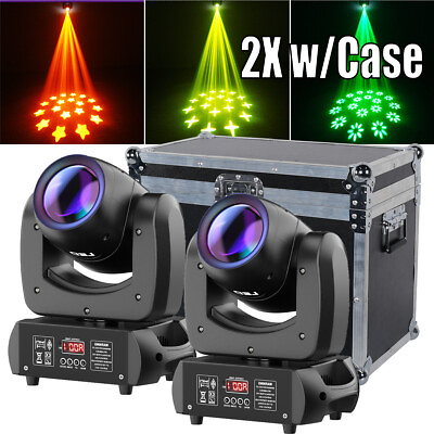 #ad 2X 150W 18Prism Gobo Moving Head Stage Light LED Beam RGBW DMX DJ Party Lighting
