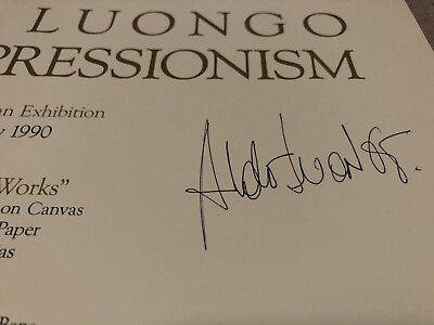 #ad Aldo Luongo SIGNED Post impressionism One Man Exhibition May 1990 Perfect Cond