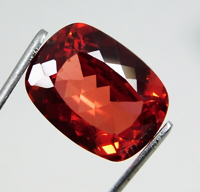 #ad Certified 17.80 Ct Excellent Natural Orangies Red Morganite Cushion Cut Gemstone