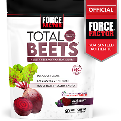 #ad Force Factor Total Beets Concentrated Beet Root Soft Chews Circulation Support