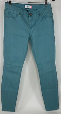 #ad CAbi Style #5169 Womens Tidal Skinny Fit Jeans Aqua Blue Cotton Stretch