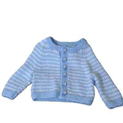 #ad #ad Toddler knit baby blue striped cardigan