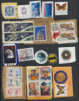 #ad USED USA ON PAPER Interesting LOT as shown in the scan. Does not include card
