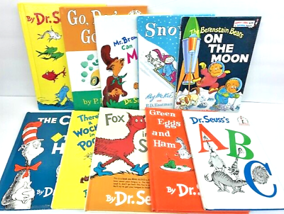 #ad #ad 10 Dr Seuss book lot of Hardcover Books collection kids New and Vintage GOOD