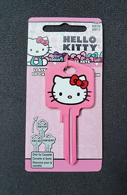 Hello Kitty house key Blank collectible Uncut Key For Locks KW 1 KW 10 KW 11