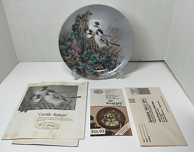 #ad “Gentle Refrain” Bradford Exchange 1990 Collectors Plate by Lena Liu #7744A