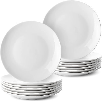#ad Btat White Dessert Plates Set of 12 Small Plates for Appetizers Small Plate