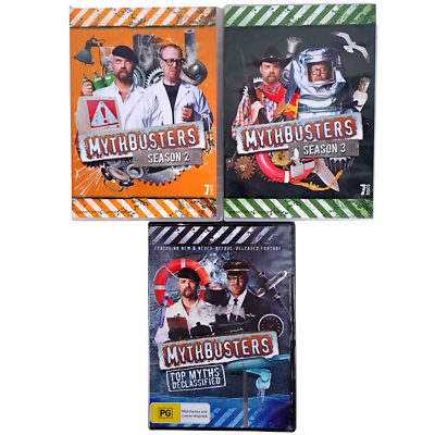 #ad MythBusters: Season 2 amp; 3 Top Myths Special DVD Region 4 15 Discs Like New