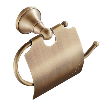 #ad Toilet Paper Holder Bathroom Accessories Bronze Toilet Brass Antique Roll Towel