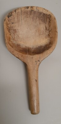 Vintage Wooden Spoon Old Antique Primitive Wood Spoon Kitchen Shovel Decor