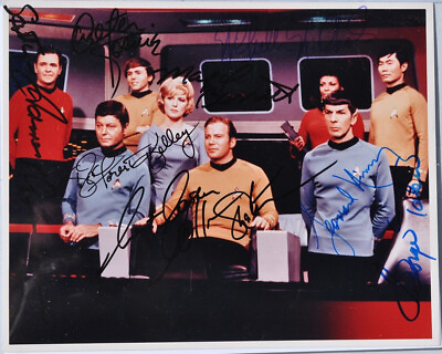 Star Trek Cast signed 8x10 photo Reprint