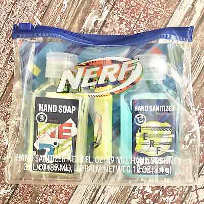 #ad Nerf Kids Hygiene Set Lime Scent Clean Hand Soap Travel To go Set 12oz NEW