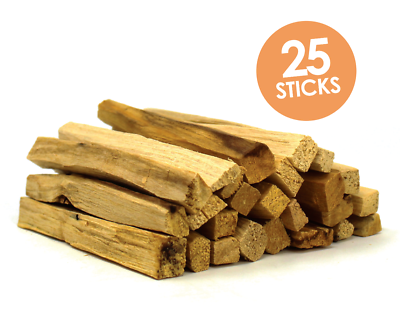 25 Palo Santo sticks holy wood 100 % natural balsamic scented incense Ecuador