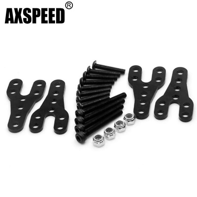 #ad AXSPEED 1Set Alloy Shock Mount Lift for Axial SCX10 1 10 RC Crawler Truck US