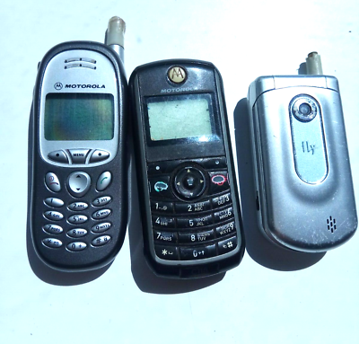 #ad Motorola and Fly Vintage phones for repair.