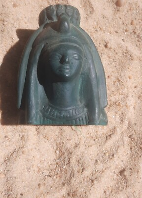 Rare Ancient Egyptian Antique Of Head of Queen Nefertiti Pharaonic Statue BC