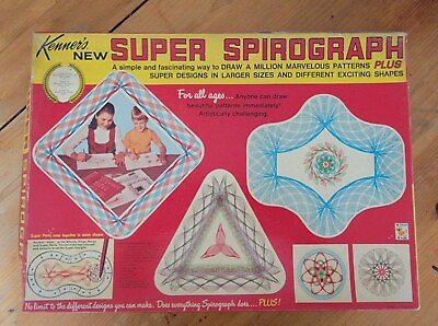 Vintage 1969 Kenner Super Spirograph Plus *AS PICTURED*