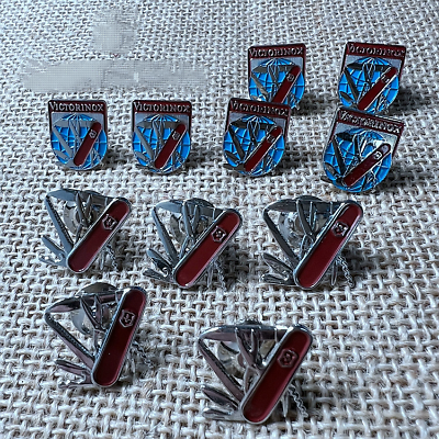 SWISS ARMY VICTORINOX EMBLEM RED BLACK PIN ACCESSORIES Out of print inventory