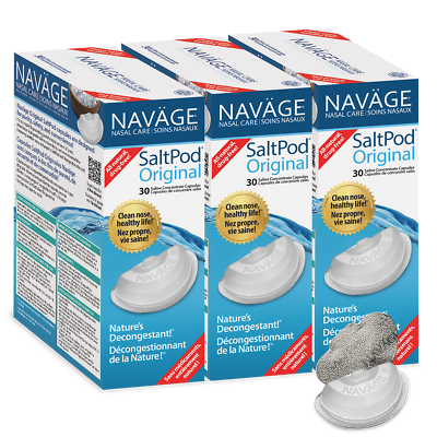 #ad NAVAGE ORIGINAL SALTPOD® THREE PACK: 3 Original SaltPod 30 Packs 90 SaltPods