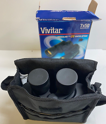 Vivitar Binoculars 7x50 Costed Optics Case And Box UV Coated Optics New in Box