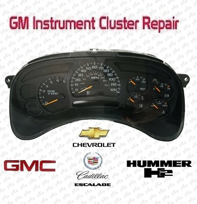 #ad GMC YUKON Instrument Cluster REPAIR SERVICE SPEEDOMETER 2003 2006 Chevy GM