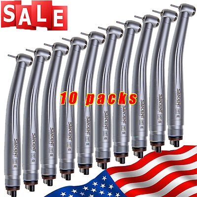 #ad #ad 10pcs SANDENT NSK PANA MAX Style Dental High Speed Handpiece Push Button 4 Hole