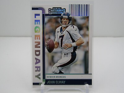 #ad JOHN ELWAY 2022 CONTENDERS LEGENDARY SILVER PARALLEL #01 99 FIRST MADE BRONCO