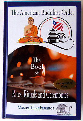 American Buddhist Order Book Of Rites Rituals Ceremonies Signed Copy 2020 1st