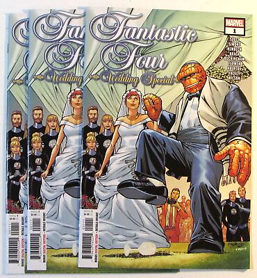 Fantastic Four Wedding Special Lot of 3 #1 x3 Marvel 2019 Comic Books