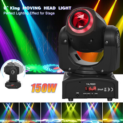 #ad 150W LED Moving Head Light RGBW Gobo Beam Stage DMX Spot Lighting DJ Disco Club