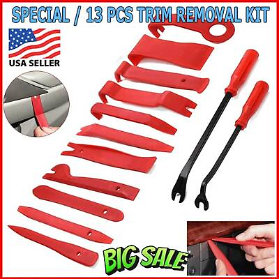 #ad 5 13pc Auto Trim Removal Tool Kit Car Panel Door Dashboard Fastener Remover Pry