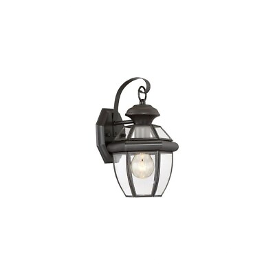 #ad Classic 1 Light Small Wall Lantern Outdoor D�cor with Clear Beveled Glass 6.75
