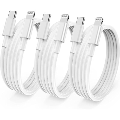 3 PACK Charger Cable Type USB C PD Cord For iPhone 14 13 12 11 Pro Max Mini iPad